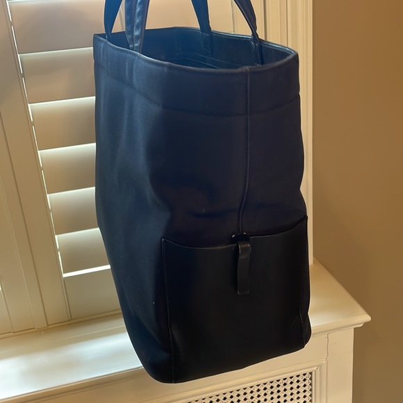 Bally black canvas and leather tote with dust bag - Picture 3 of 9